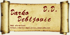 Darko Debljović vizit kartica